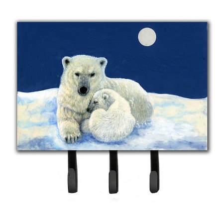 Jensendistributionservices Polar Bears Moonlight Snuggle Leash or Key Holder MI1715819